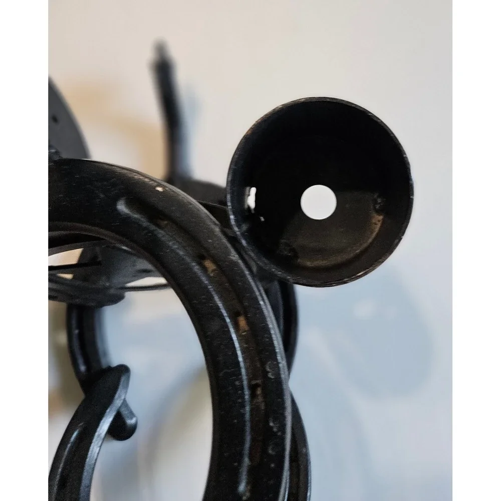 Rustic Horseshoe Metal Candle Holder‎ Texas Star Western Farmhouse Decor Black